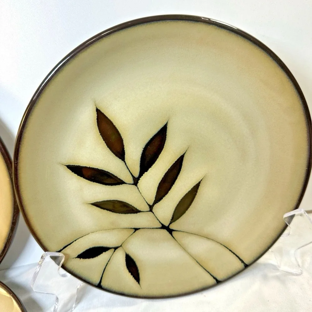 Gibson Elite Midnight Palm Salad Dessert Plates 8.25